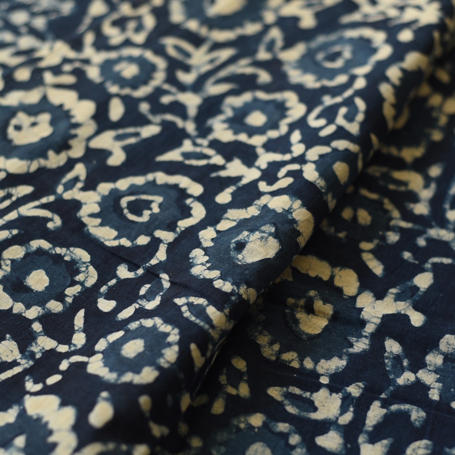 Exclusive Hand Block Printed Dabu Saree