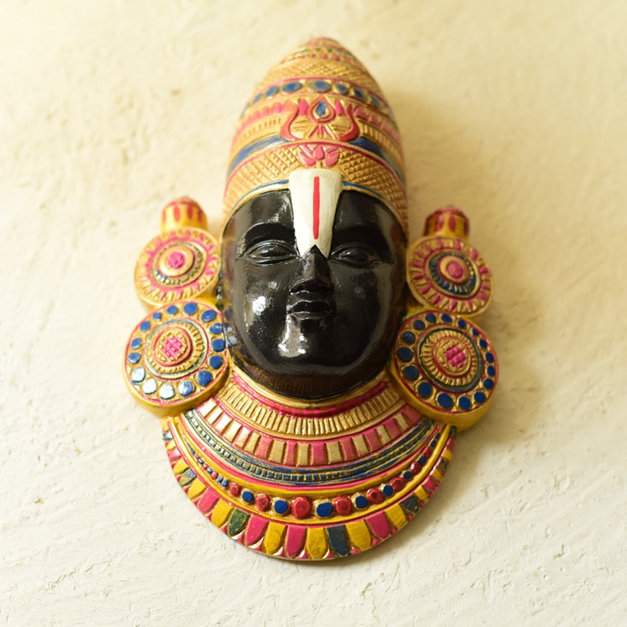 shop handmade wooden mask - Balaji