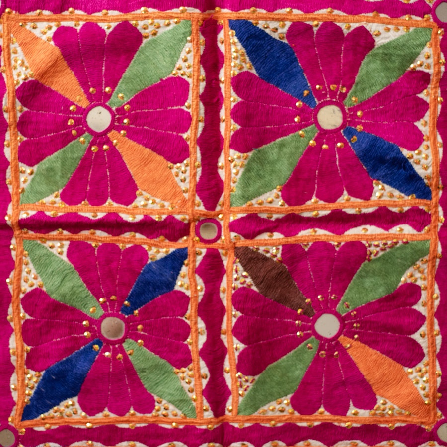 Hand Rabari Embroidery - Wall Hanging Old Piece