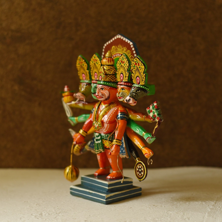 shop Handmade Wooden Panch Mukhi Hanuman