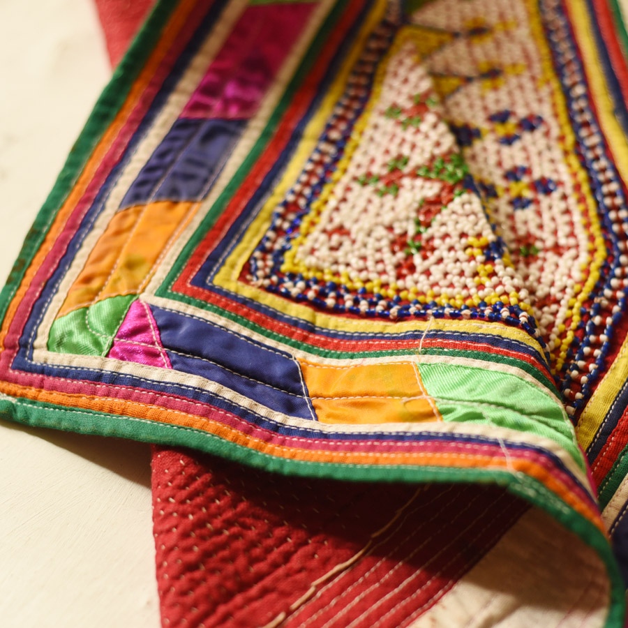 Gujrat Bead Work - Old & Antique Wall Hanging - Ganesha
