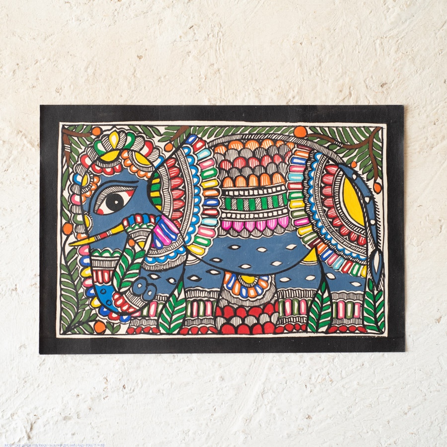 shop Madhubani Painting - Gajraj