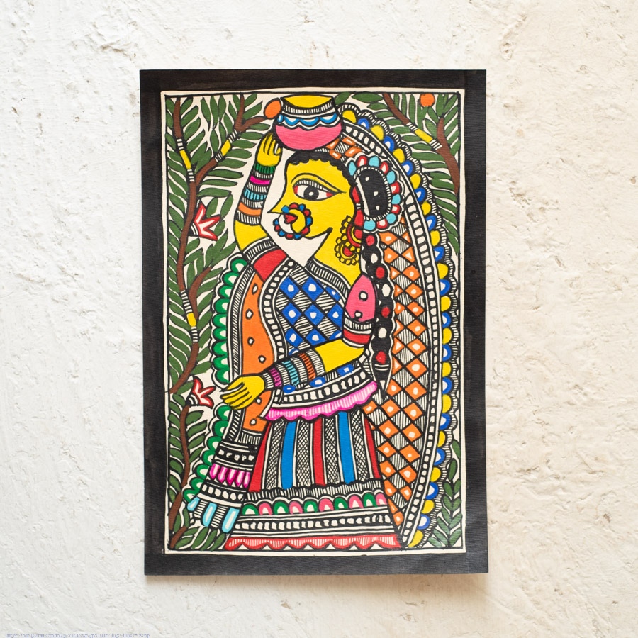 shop Madhubani Painting - Radhika