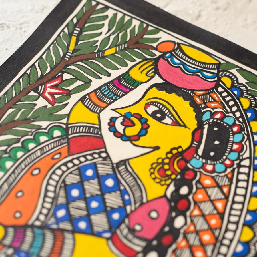 shop Madhubani Painting - Radhika