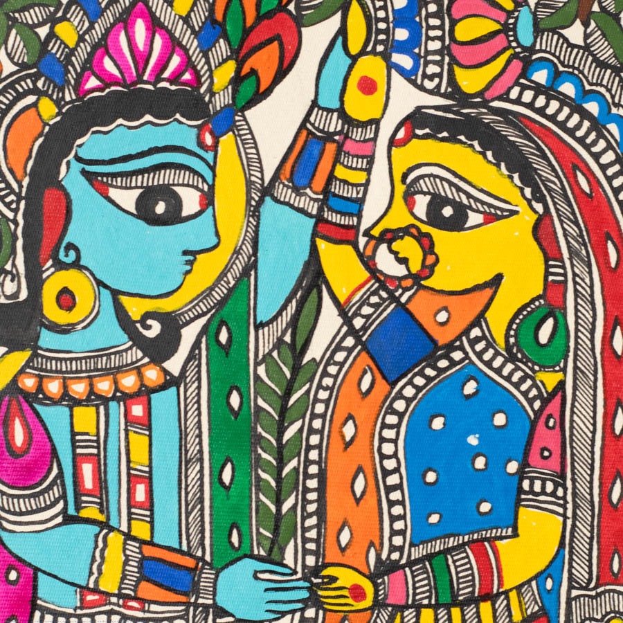 shop Madhubani Painting - Shyam & Shyama