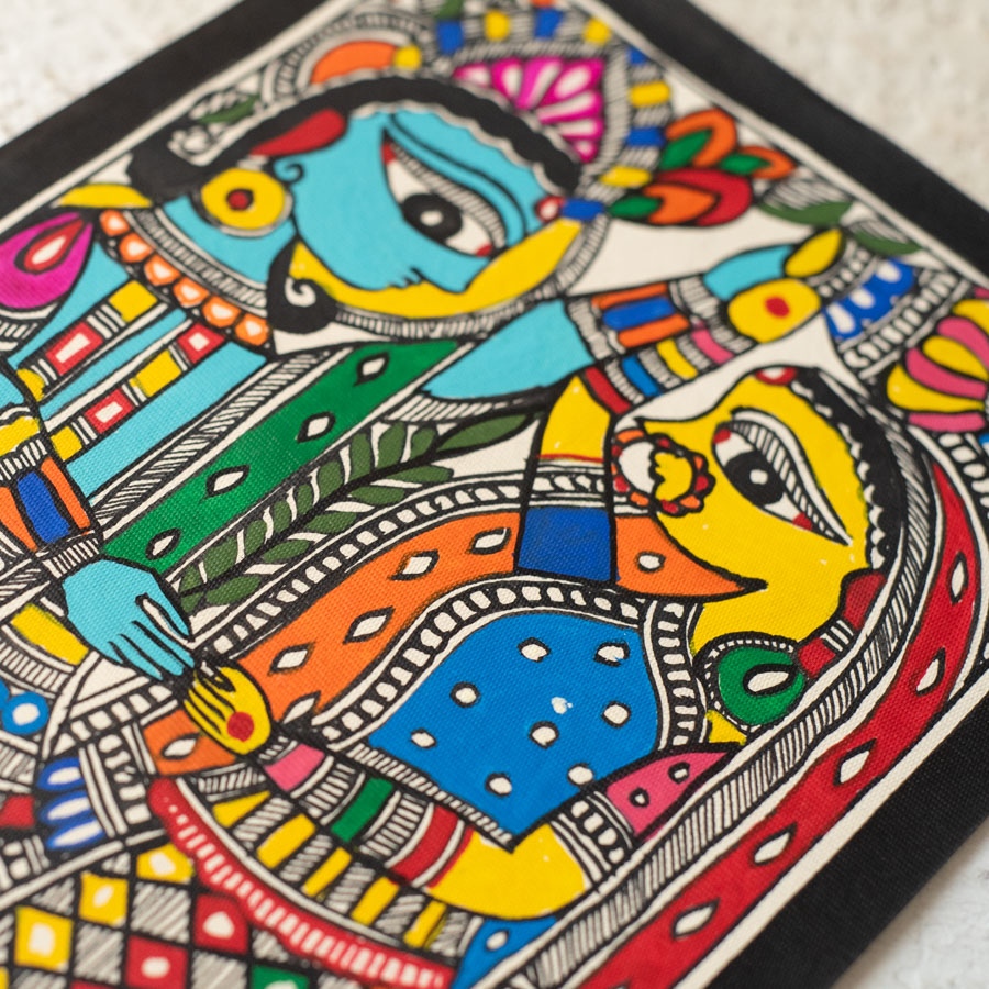 shop Madhubani Painting - Shyam & Shyama