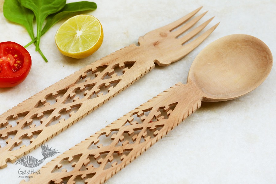 Purnak ✼ Udayagiri Wooden Cutlery - Set of Tow ✼ { 13 }