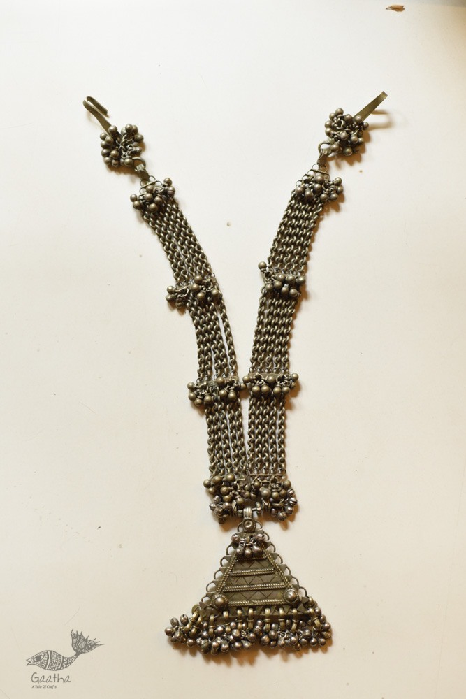 shop Handmade Tribal / Banjara Necklace - Trikon Long Haar