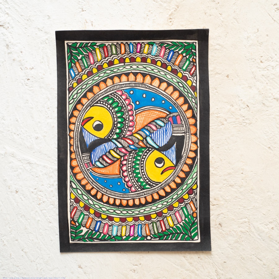 shop Madhubani Painting - fish