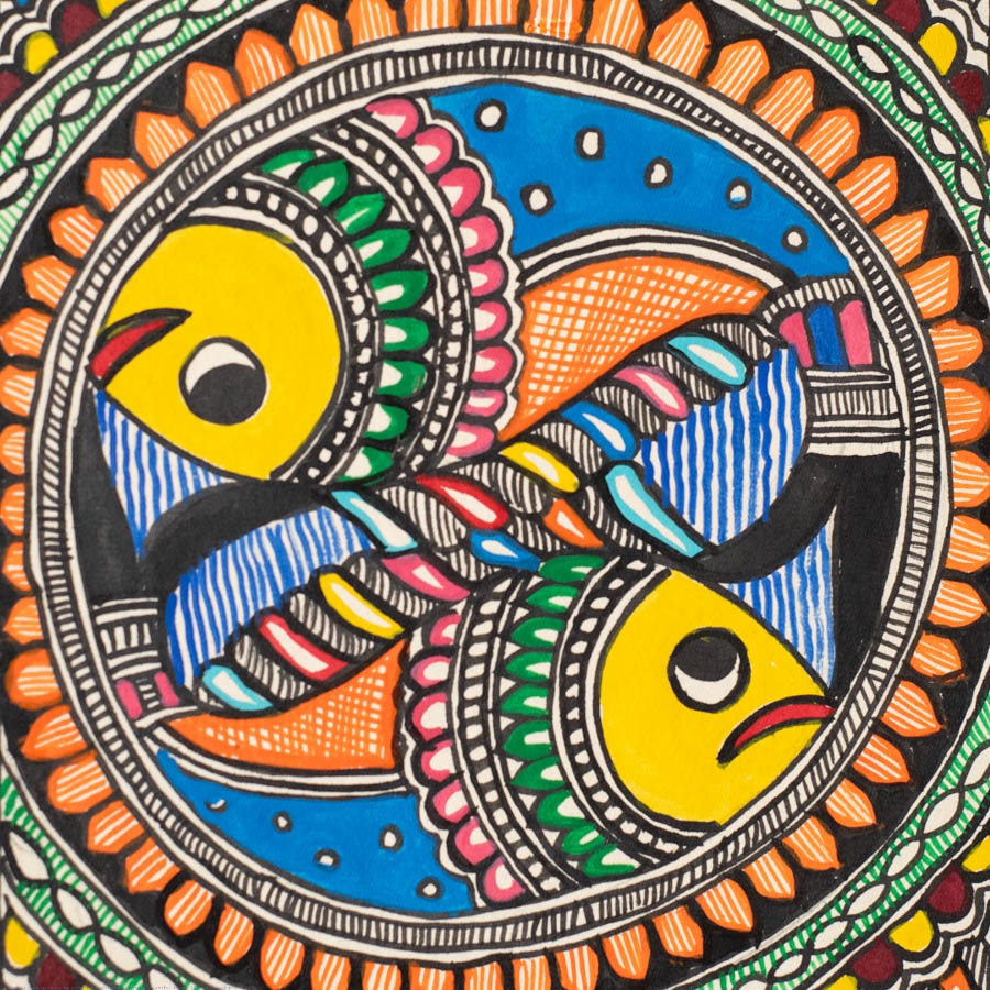 shop Madhubani Painting - fish