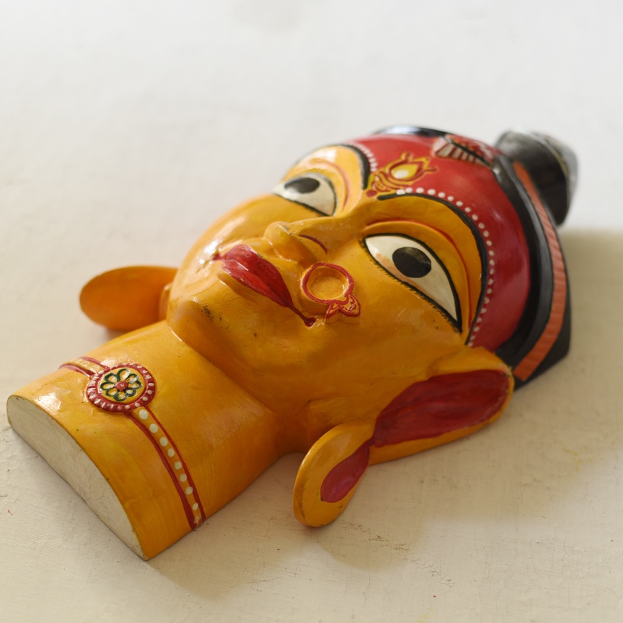 shop handmade wooden mask - Durga