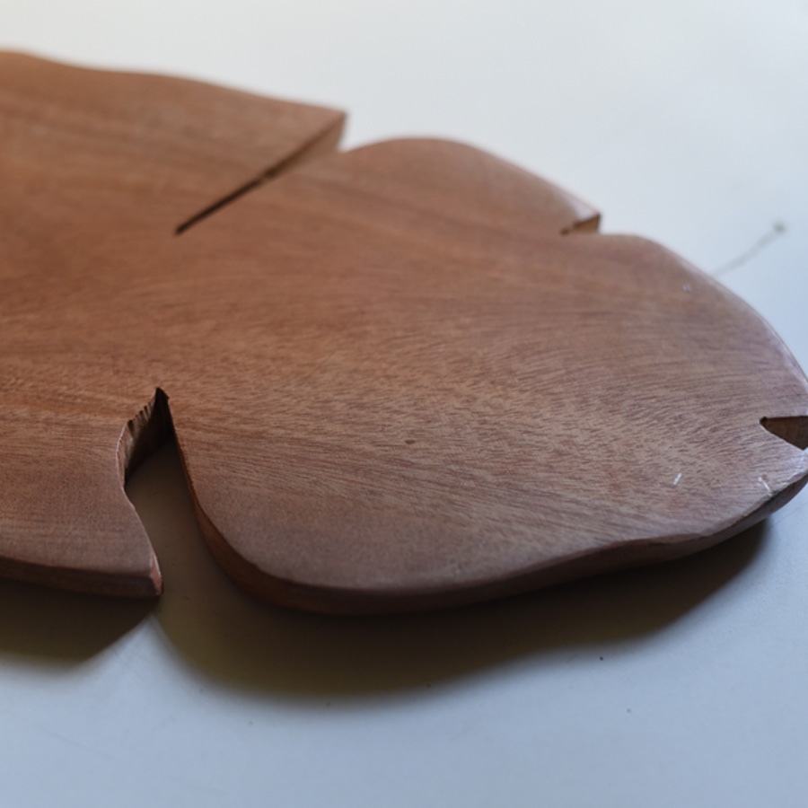 shop Handmade neem wooden Leaf Shape Chopping Board