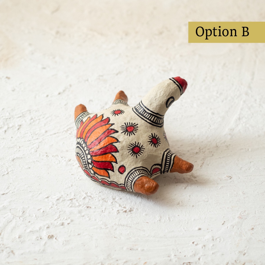 shop Madhubani Hand Painted Paper Mache ~  Turtle