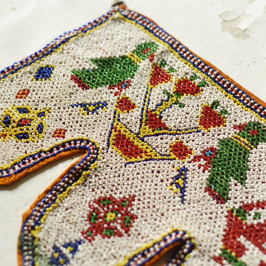 Gujrat Bead Work - Old & Antique Wall Hanging - Ganesh & Perrot Chakda