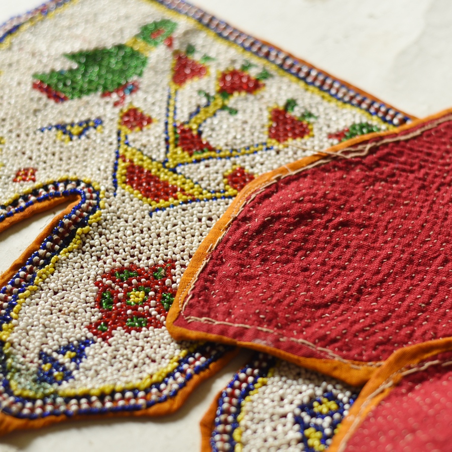 Gujrat Bead Work - Old & Antique Wall Hanging - Ganesh & Perrot Chakda