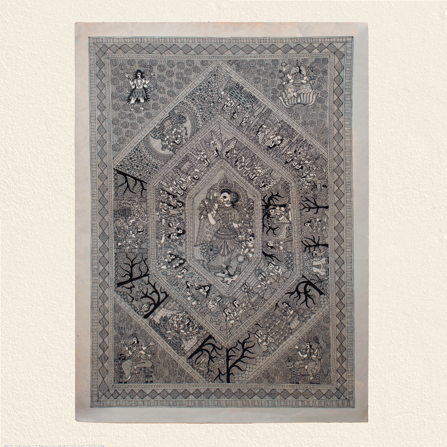 shop Madhubnai Painting - Maa Durga Katha