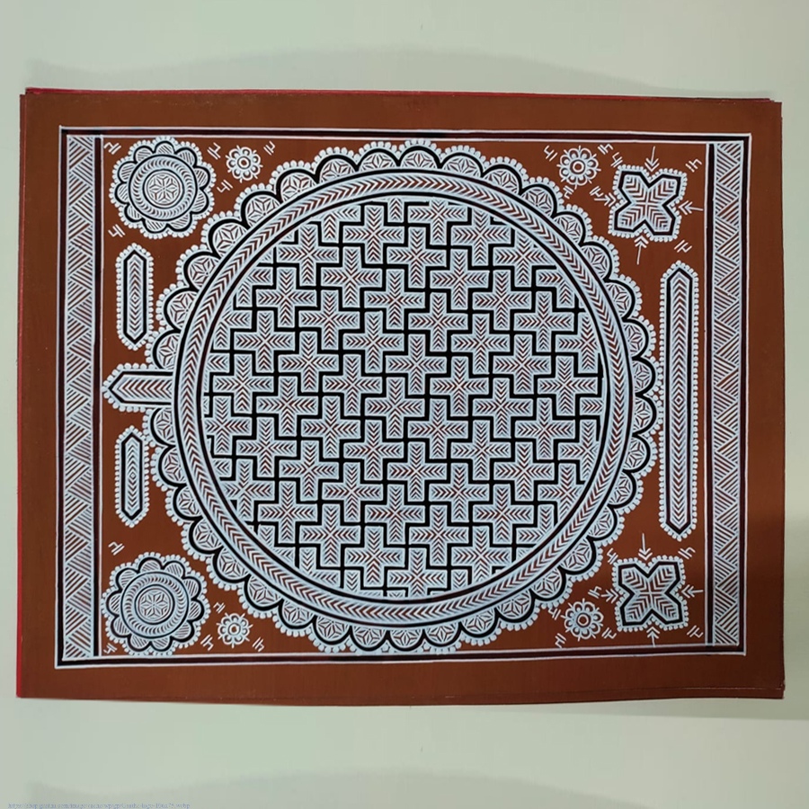 shop Mandana Art - Painting  ( Plus Motif - 11 x 14 inch)