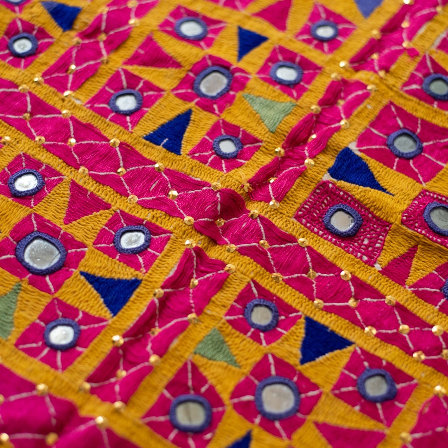 Embroidered Kutchi Old Wall Piece