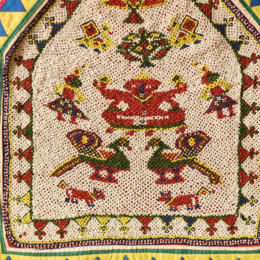 Gujarat Beadwork Wall Hanging - Ganesh