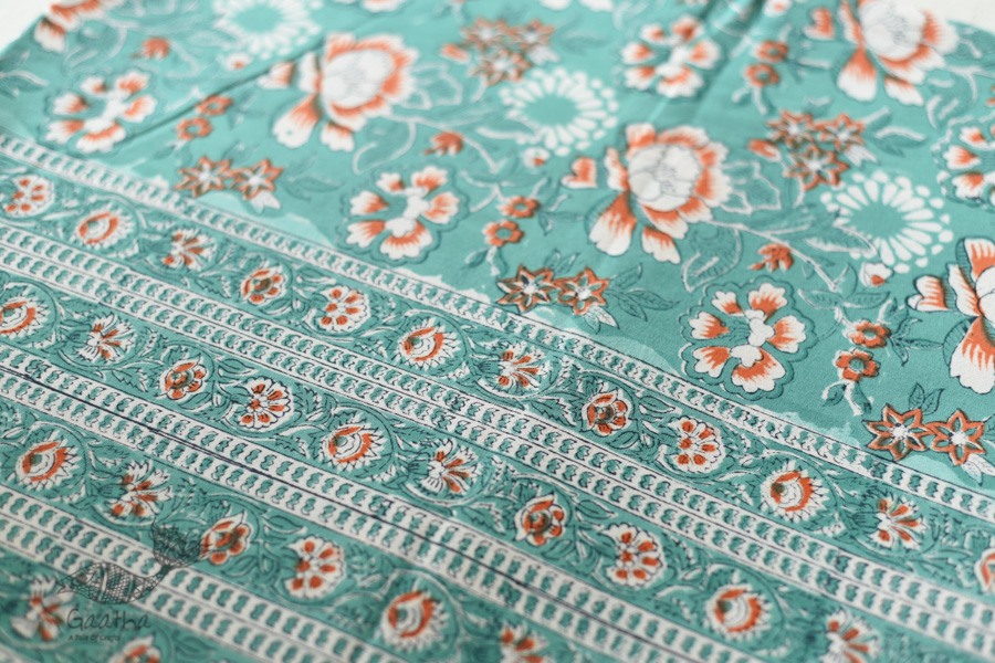 shop Sanganeri Hand block Printed Bedsheet