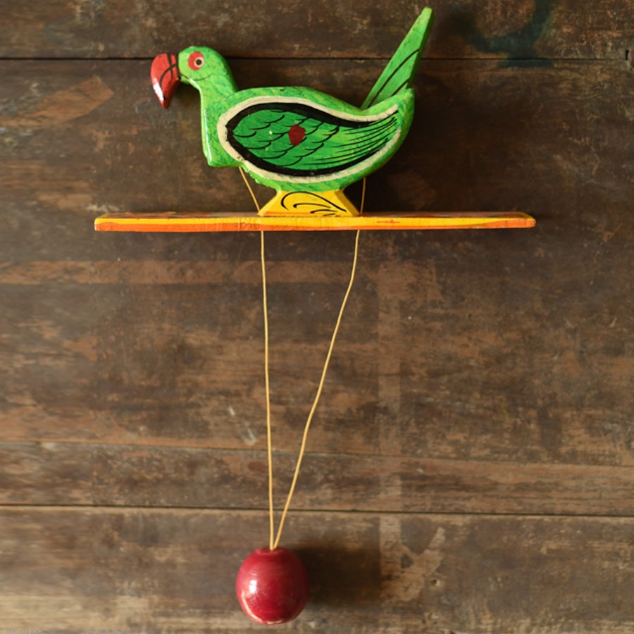 shop Handmade Wooden toy Parrot