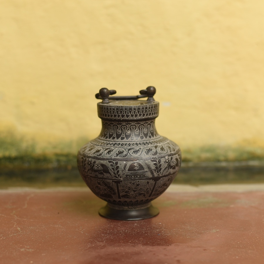 Shop handcarved Nandi and Shiva Brass Gangajali  