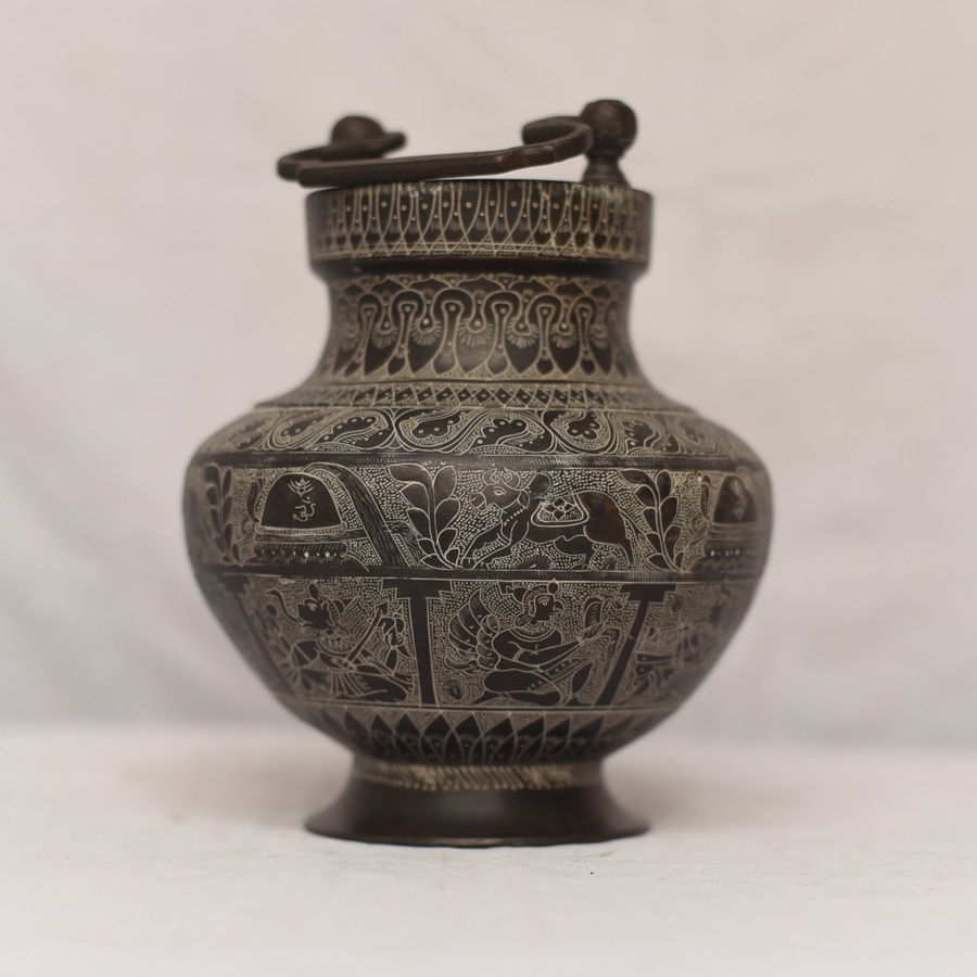 Shop handcarved Nandi and Shiva Brass Gangajali  