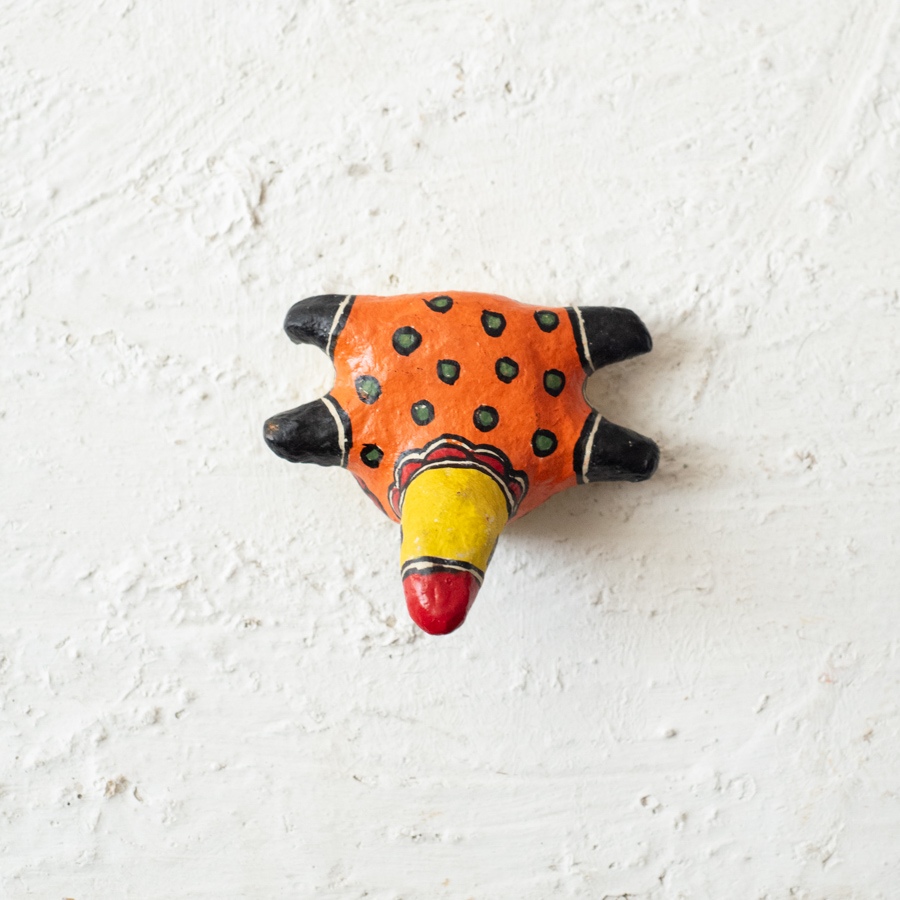 shop Madhubani Hand Painted Paper Mache ~  Turtle small