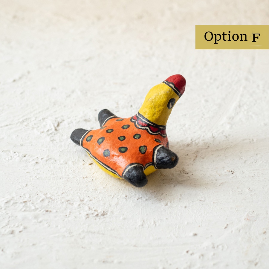 shop Madhubani Hand Painted Paper Mache ~  Turtle small