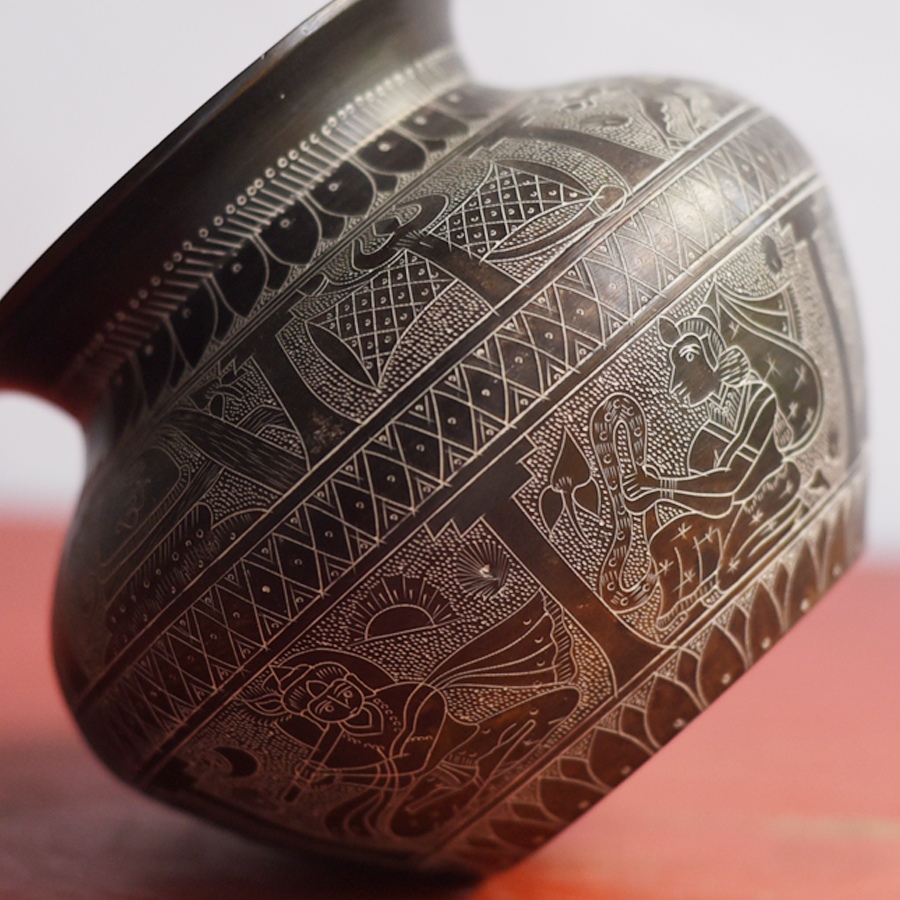 Online Hand-Carved Brass Kalash from Khajuraho  