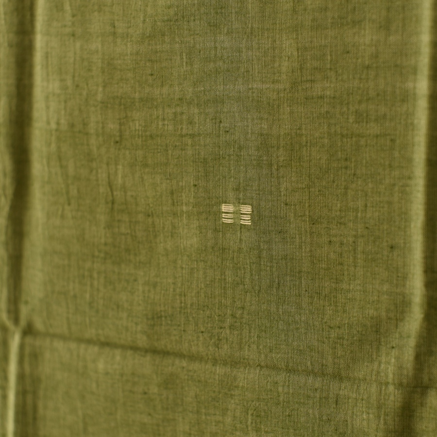 shop Handloom Soft Cotton Jamdani Stole - Light Green