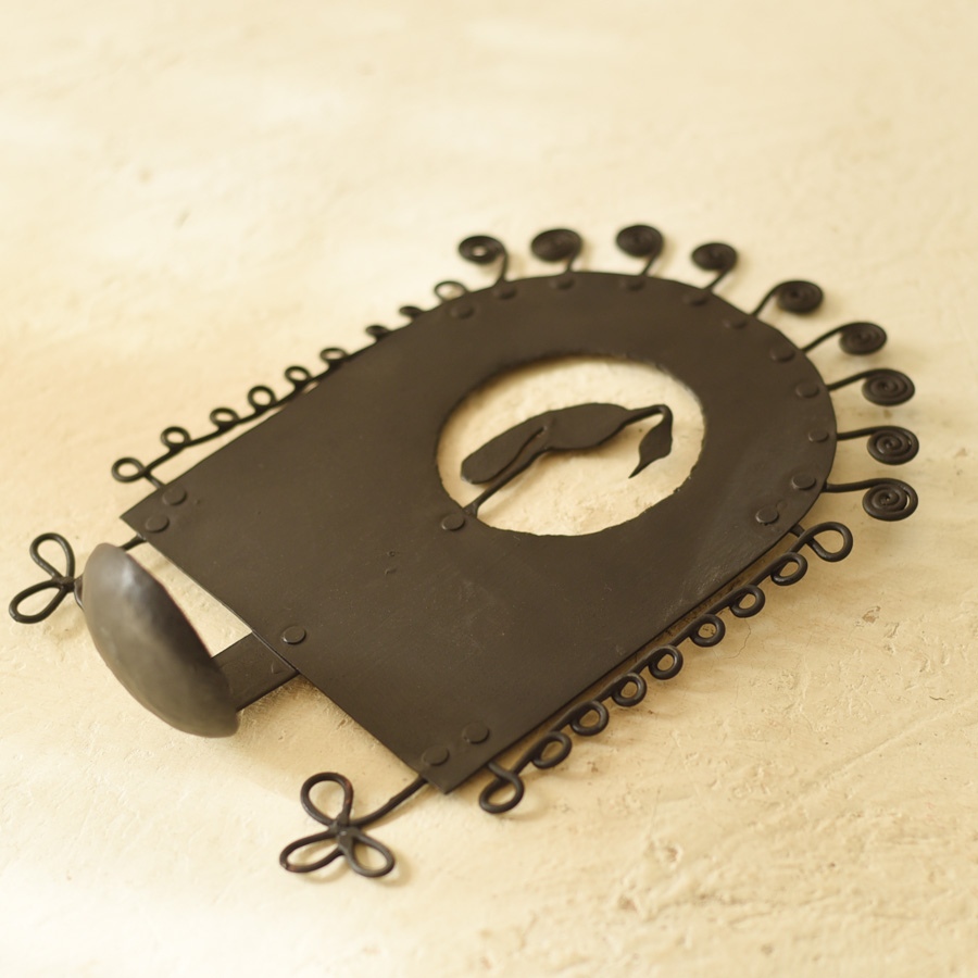 shop Wrought Iron ~ Hanging Crane Candle Holder