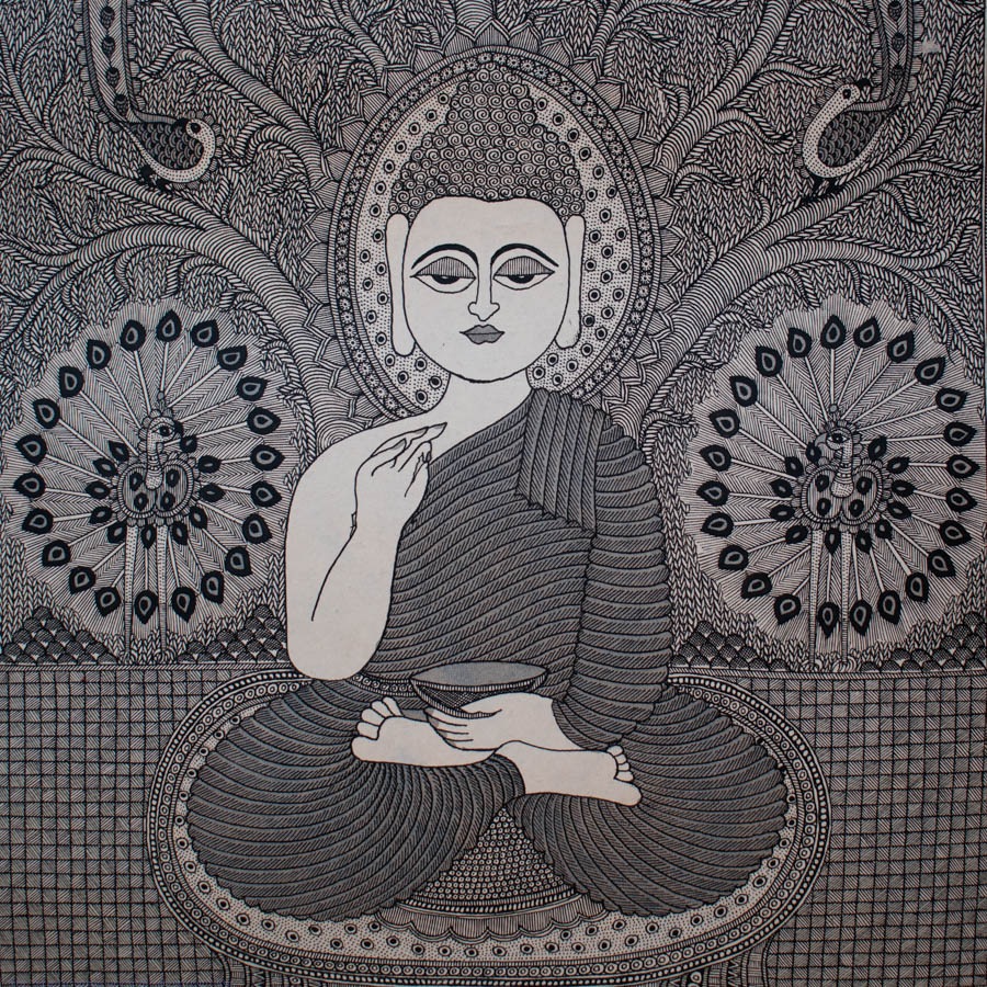 shop Madhubnai Painting- Budhha 