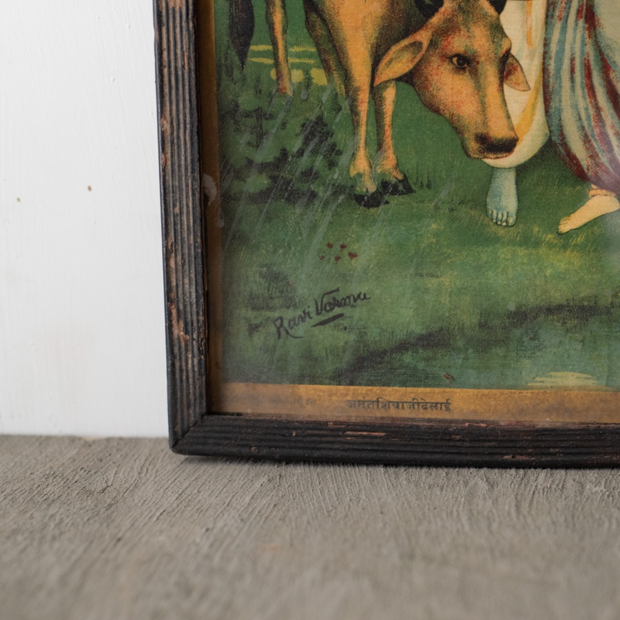 Indian Antique Radhe Govind Painting 