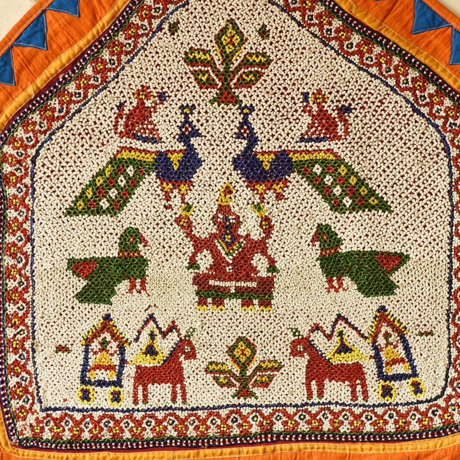 Saurashtra Region Beaded Old & Antique Wall Hanging