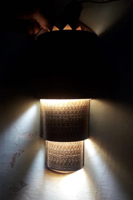 handmade brass Folding & Hanging Bulb Lamp Shade