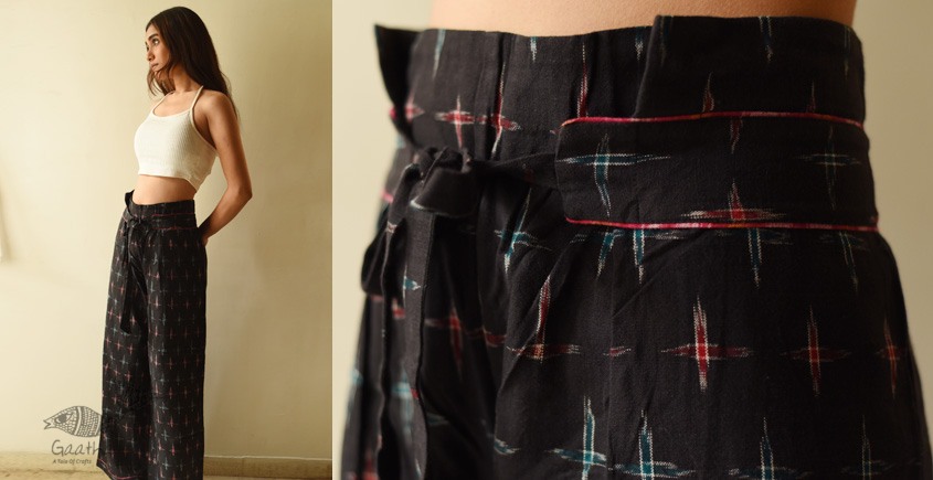 shop Ikat Handloom Cotton Designer Palazzo
