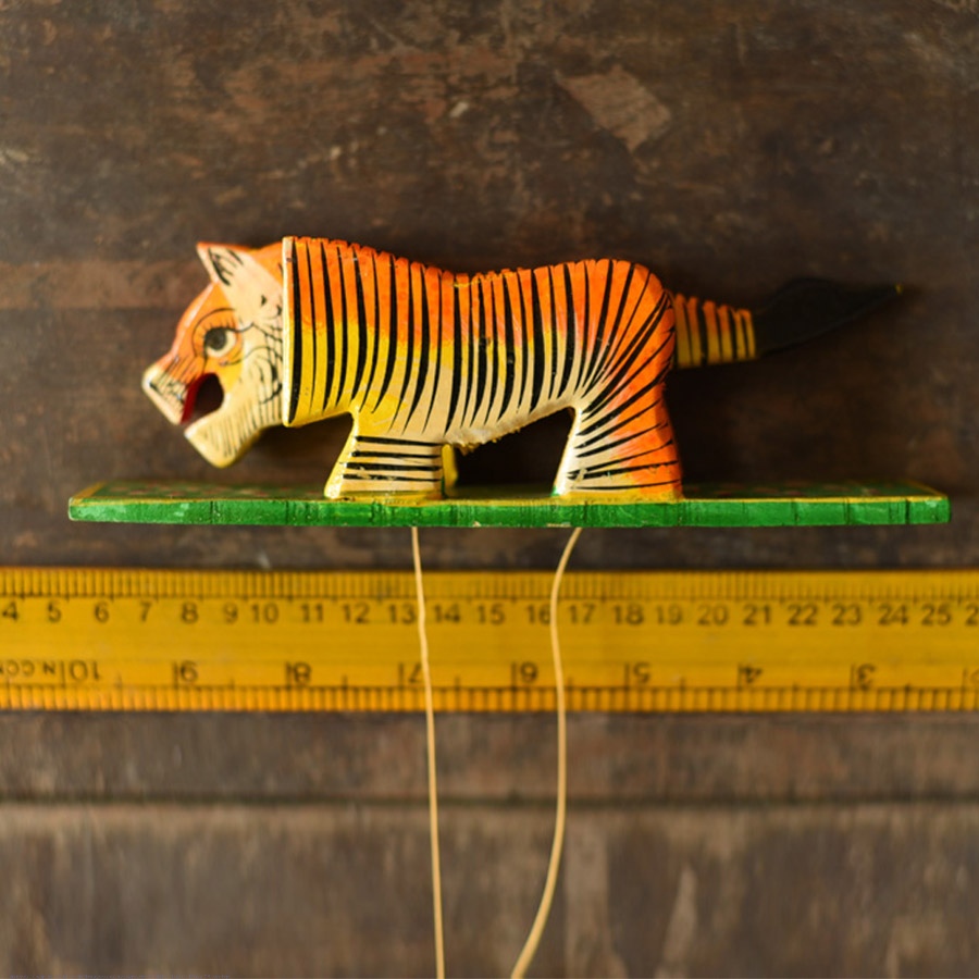 shop Handmade Wooden toy Tiger