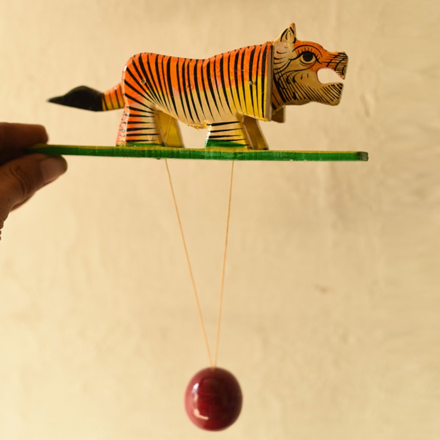 shop Handmade Wooden toy Tiger