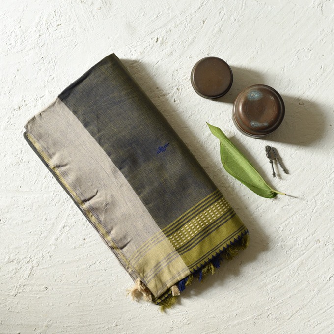 shop Begampuri Cotton Butta Saree