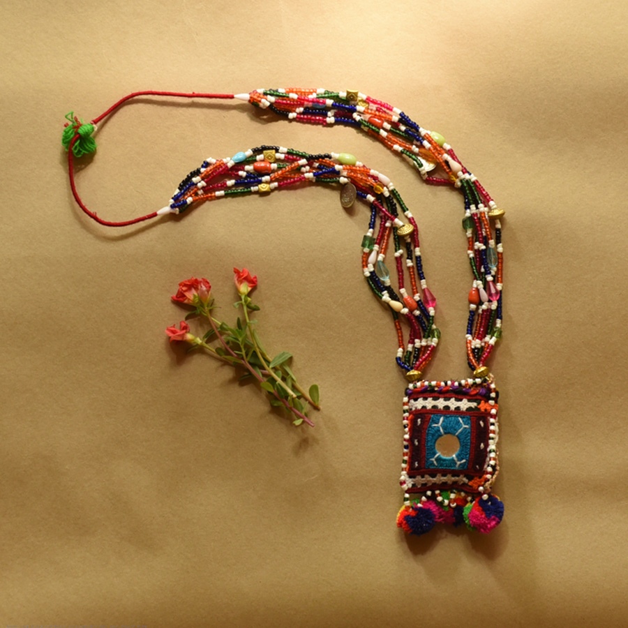 Handmade Banjara Necklace / Embroidered Necklace