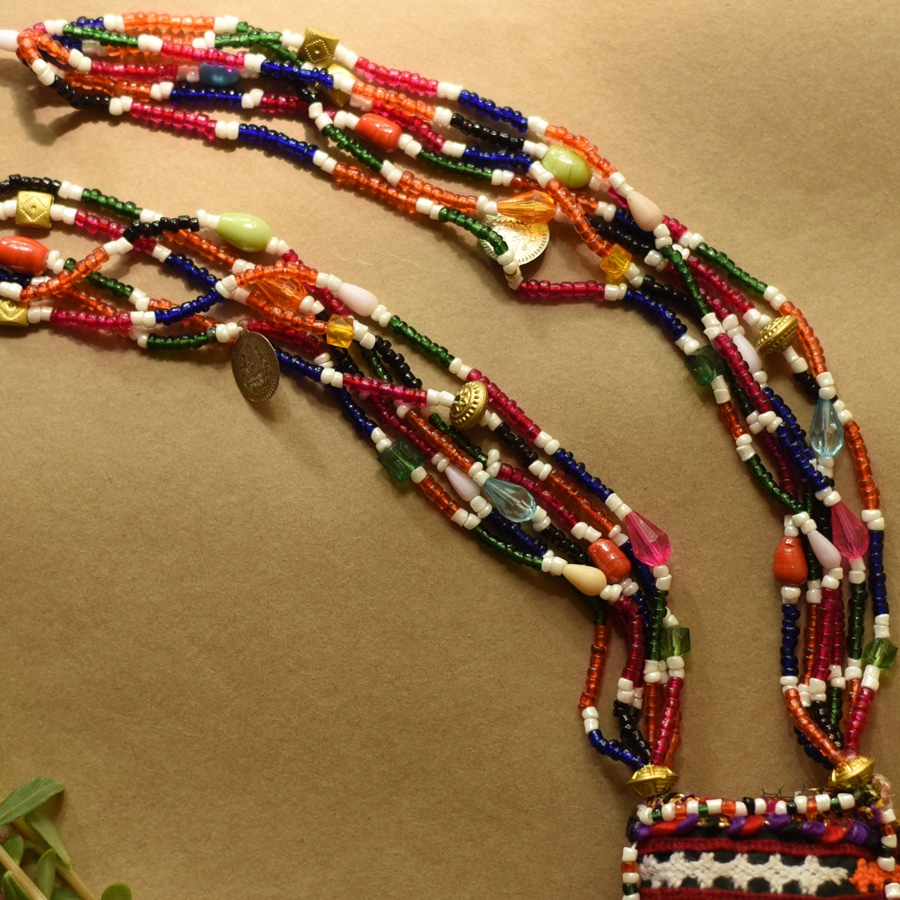 Handmade Banjara Necklace / Embroidered Necklace