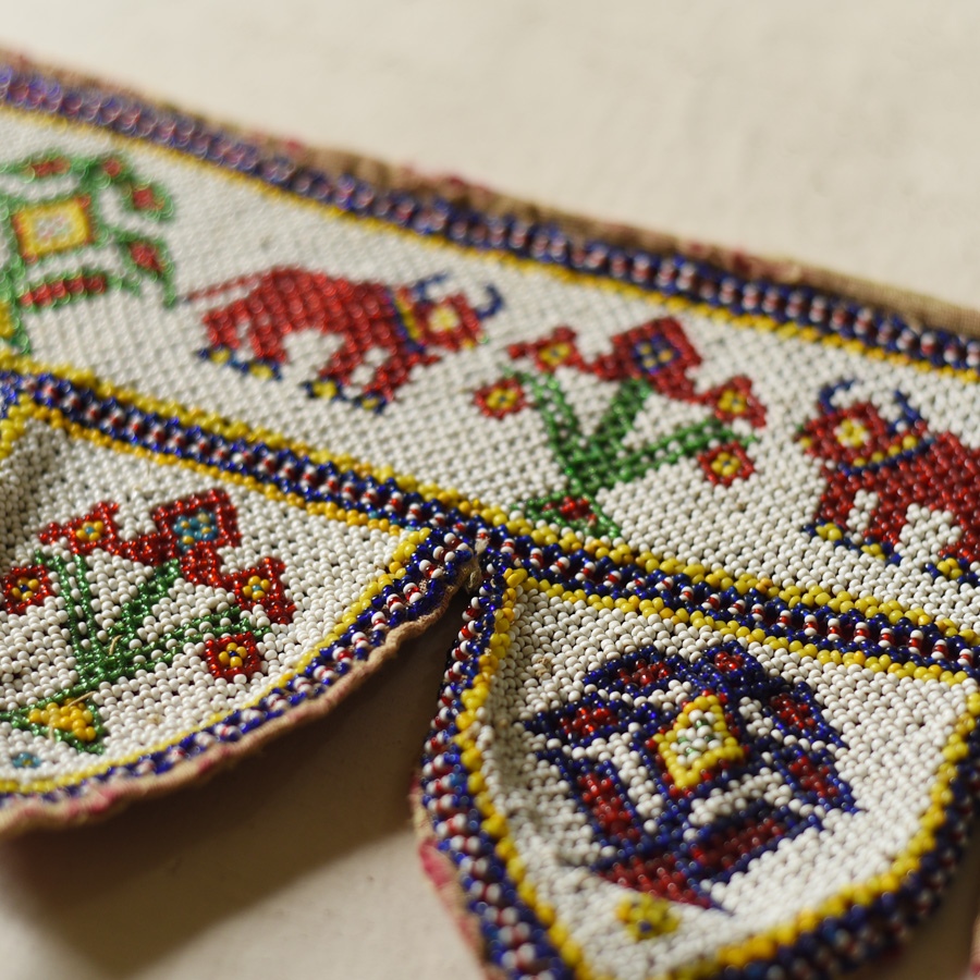 Handmade Bead Work ~ Old Latkan Hanging - Cow