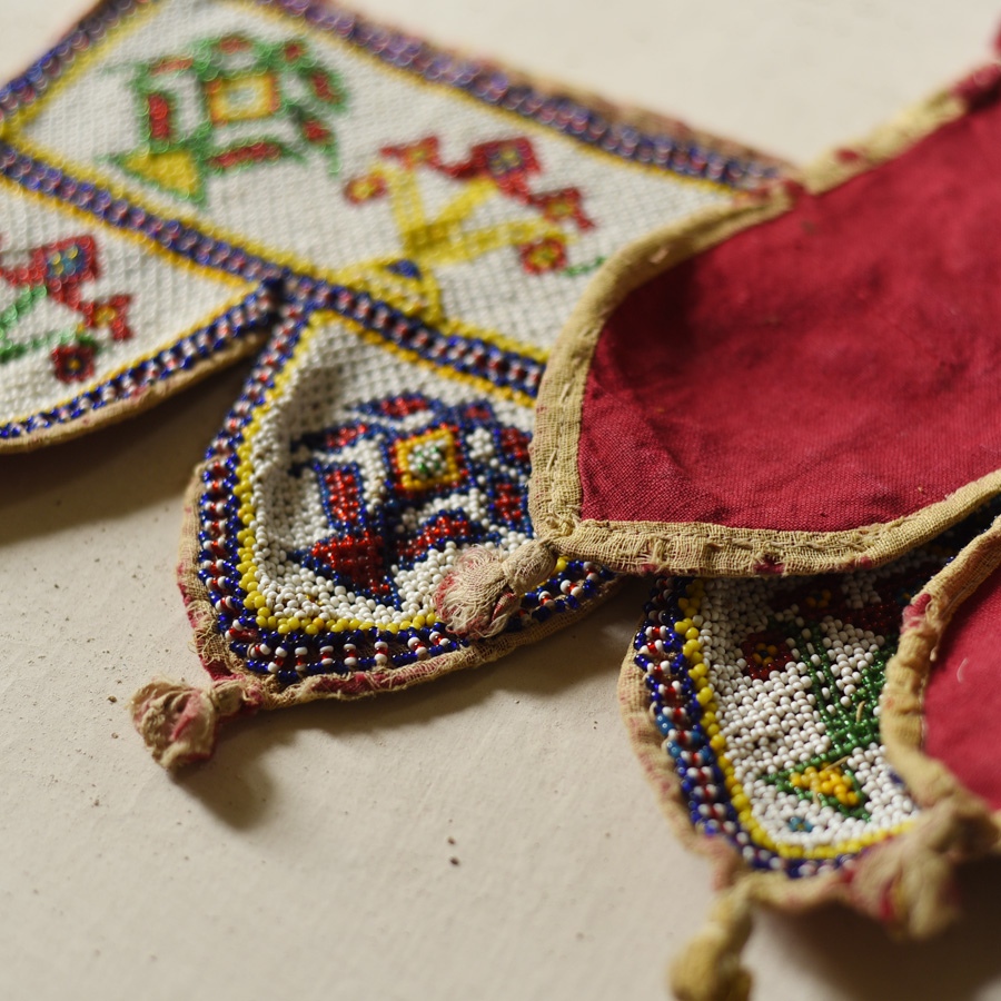 Handmade Bead Work ~ Old Latkan Hanging - Cow