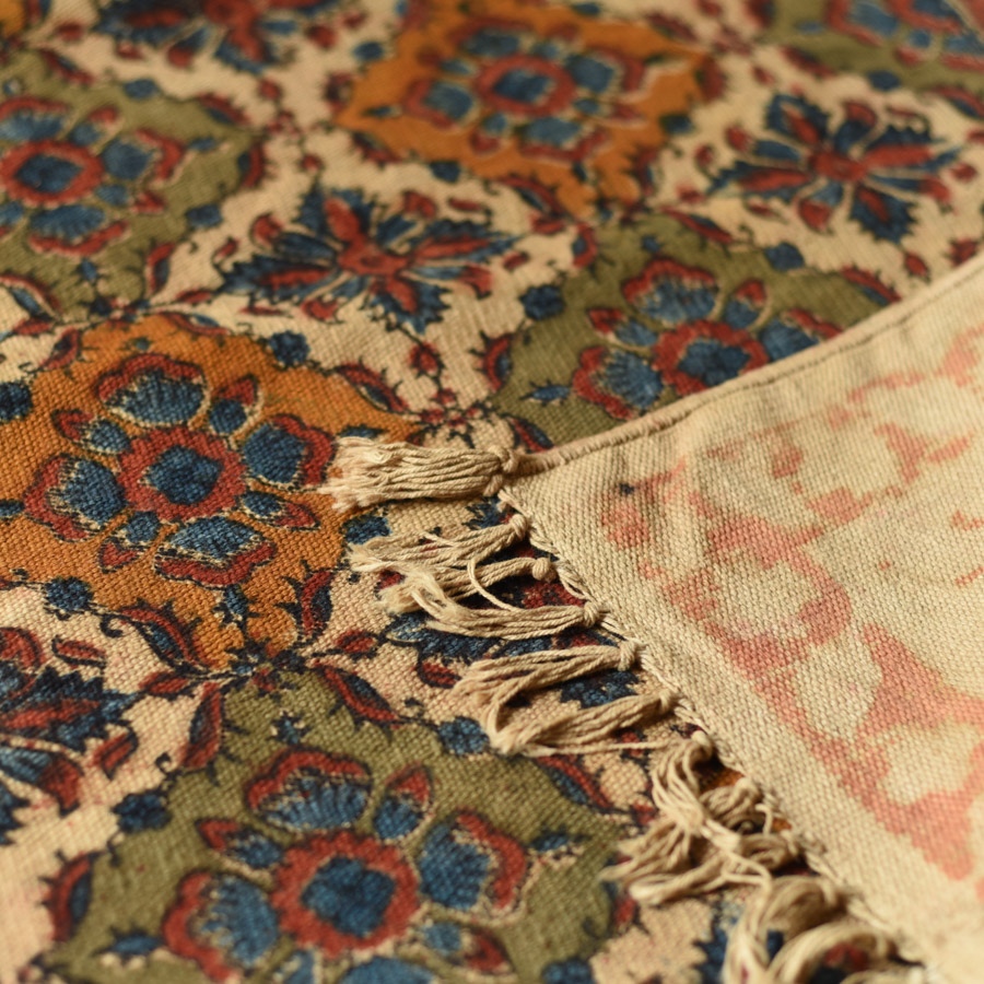 shop Kalamkari Natural Color Dhurrie - home decor