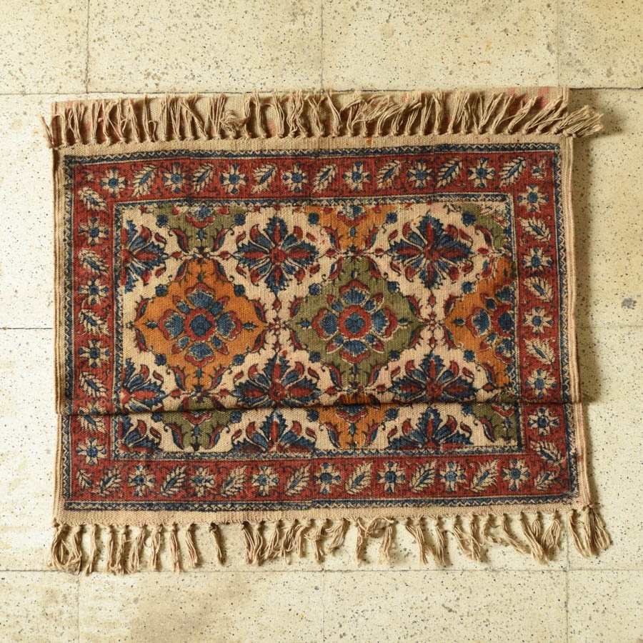 shop Kalamkari Natural Color Dhurrie - home decor