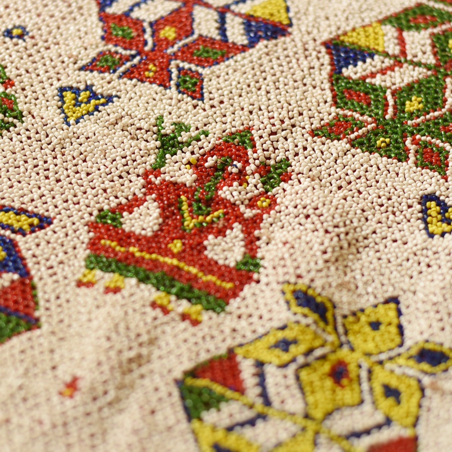 Saurashtra Region Beaded Old & Antique Wall Hanging - A