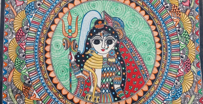 shop Madhubani painting| Ardhanaranari