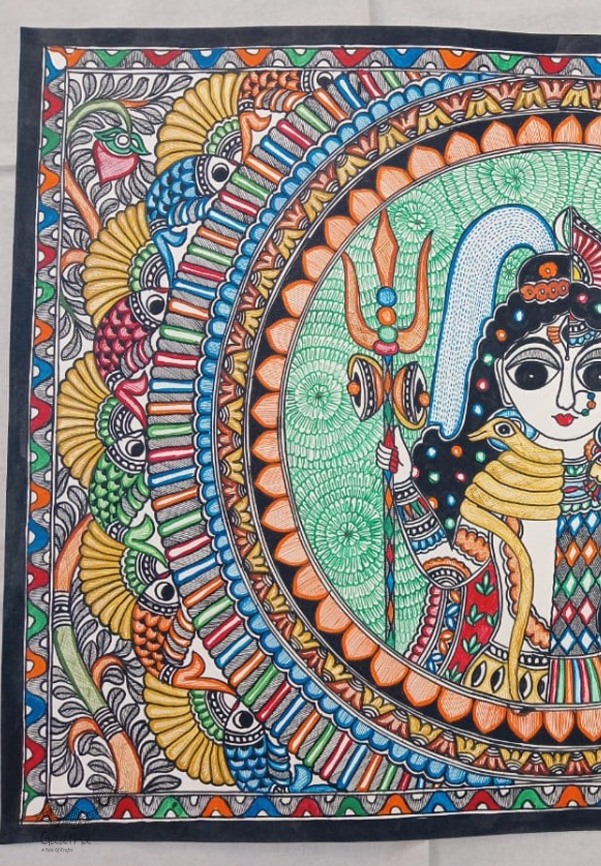 shop Madhubani painting| Ardhanaranari