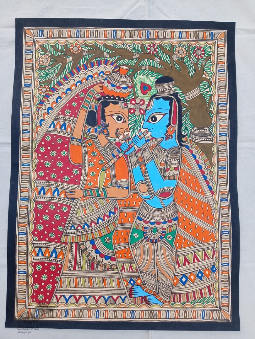 shop Madhubani painting| Radhe Krishna